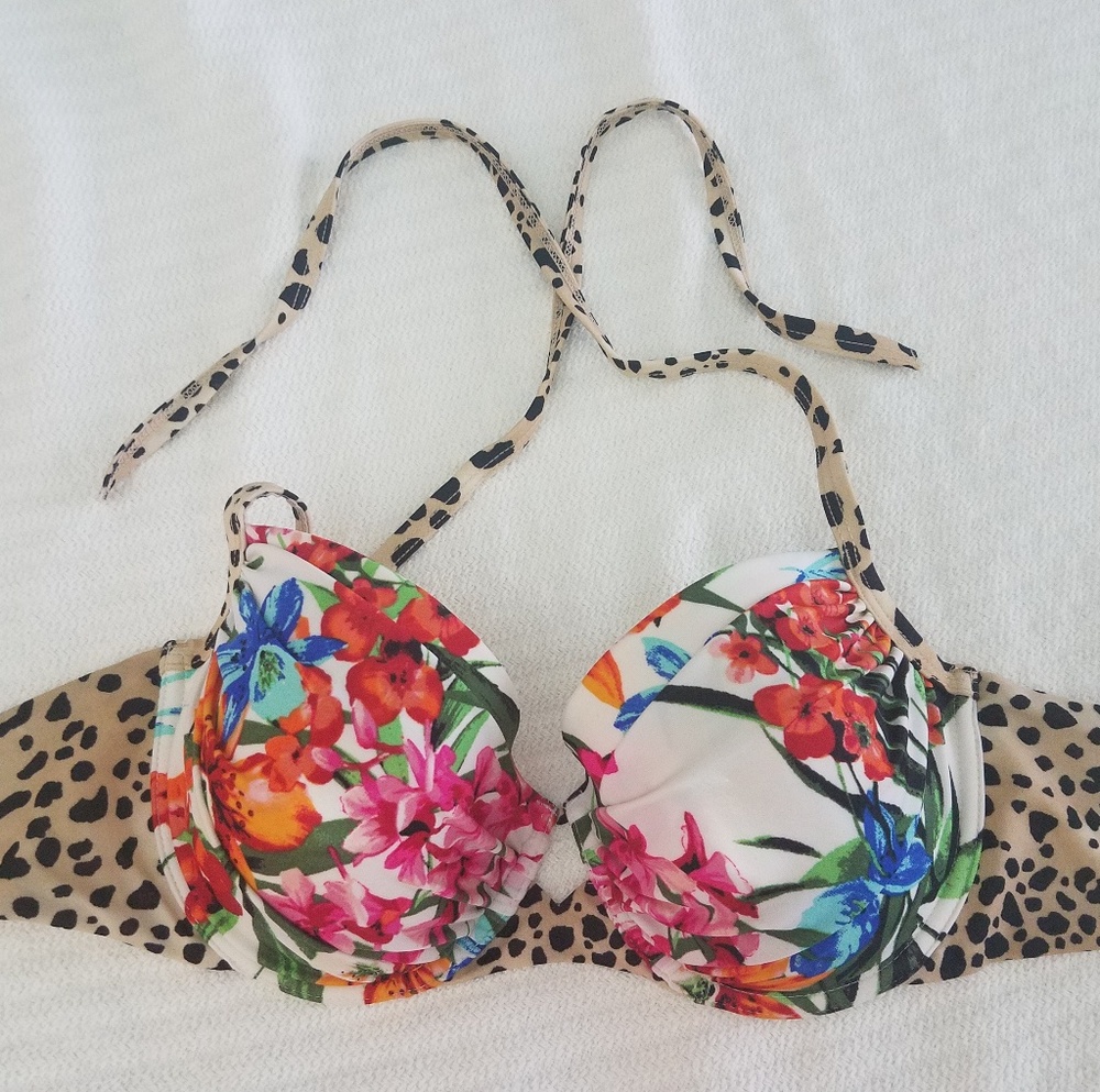 Tropical Floral + Leopard Victoria's Secret Bikini
